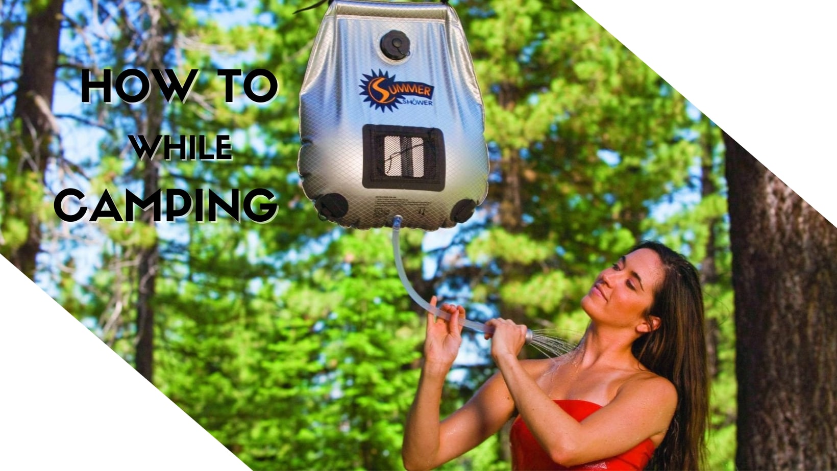 How to shower while camping