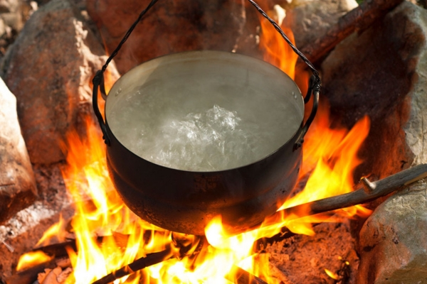 How to Boil Water Over a Campfire