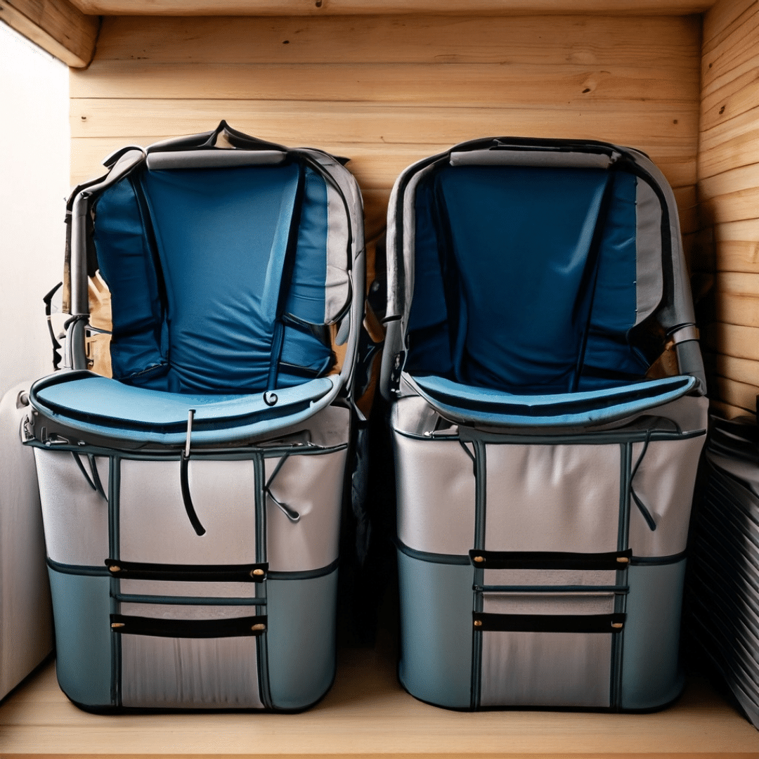 Store Camping Chairs in Storage Bins
