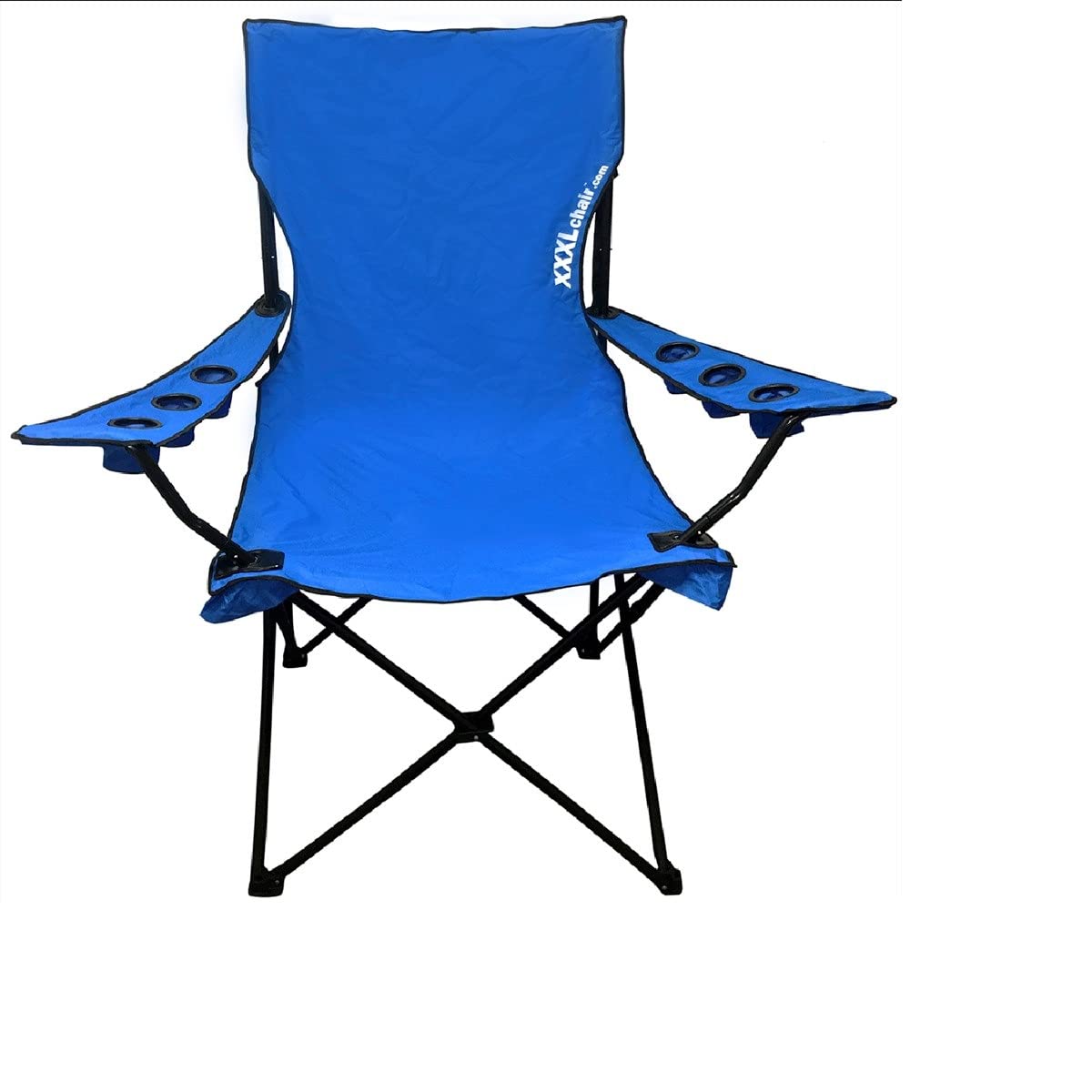 Giant Oversized Big Portable Folding Camping Beach Outdoor Chair with 6 Cup Holders! Fold Compact into Carry Bag!