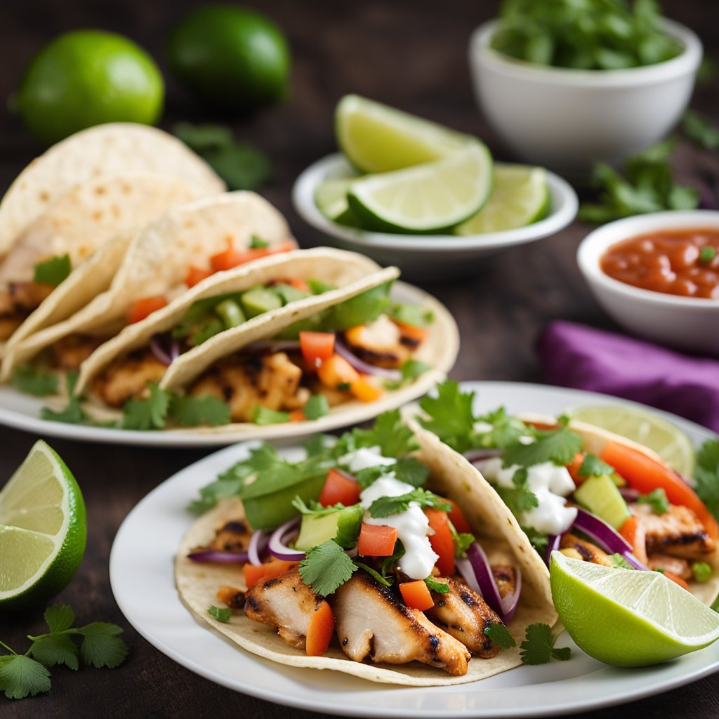 Lime & Cilantro Grilled Chicken Tacos