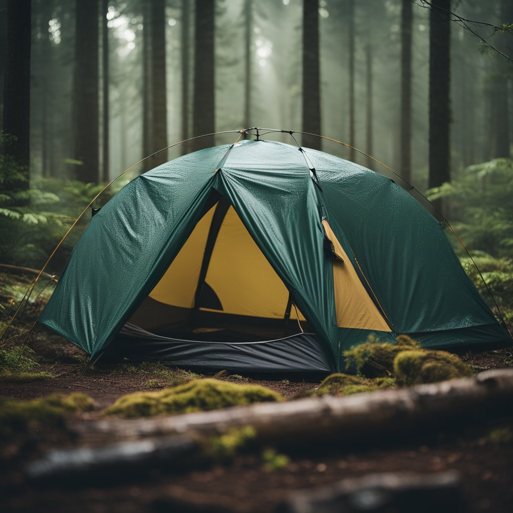 Solo Camping In The Rain