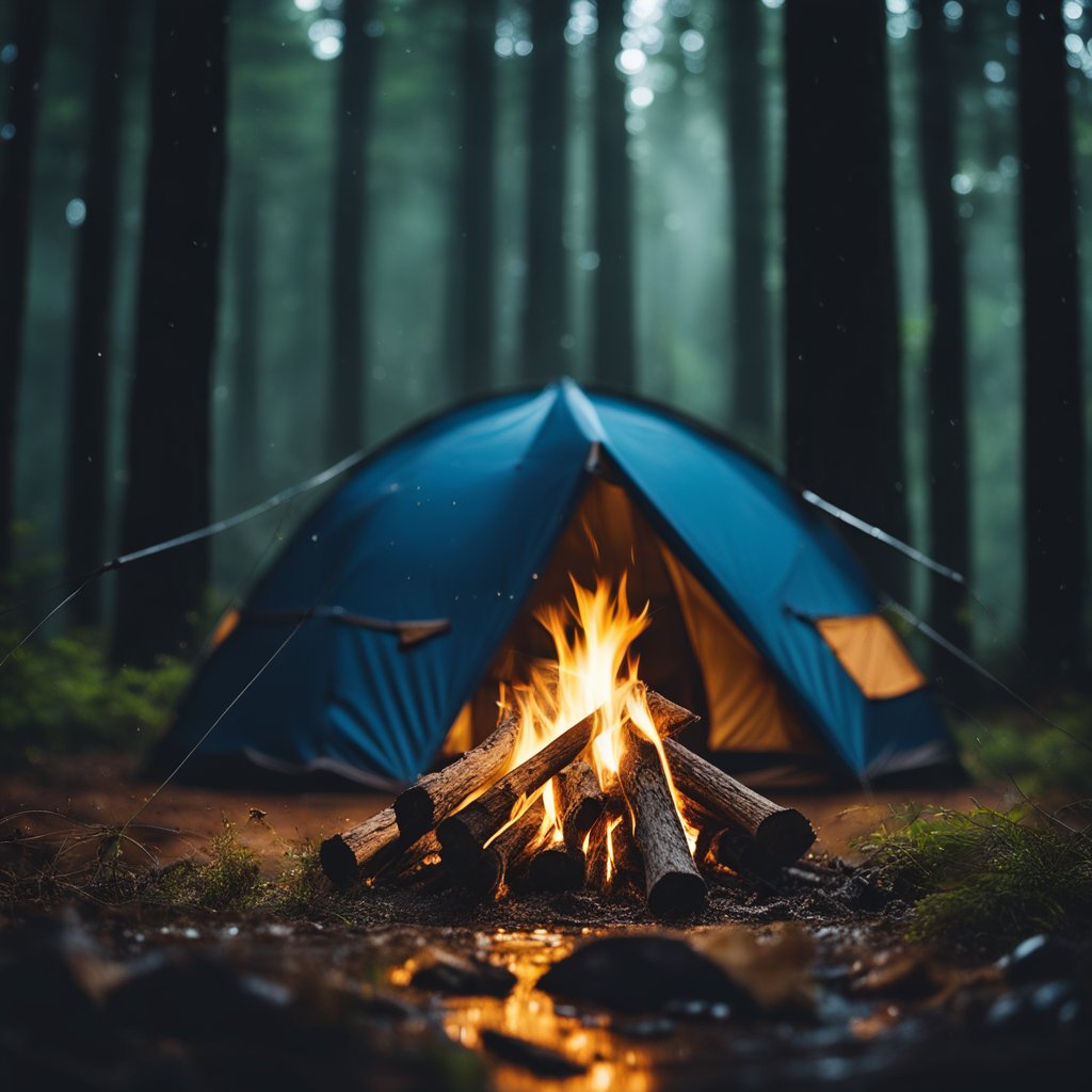 How to Stay Warm Camping in the Rain